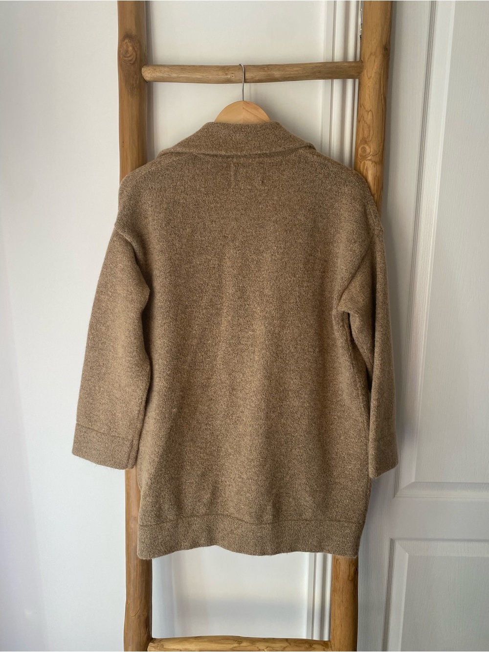 Thread & Supply Open-Front Cardigan Sweater Camel Brown Size Small Fall Layering - Picture 9 of 9
